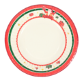 Wegwerp borden karton kerst 19 cm 10 stuks