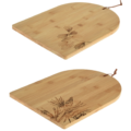 Excellent Houseware serveerplank bamboe 35 cm 2 assorti