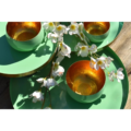 Dienblad Marrakech mint goudkleurig 40 cm