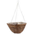 Hangende bloempot Rotan bruin 35 cm