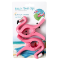 Handdoek XL clip Flamingo set van 2