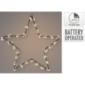 Kerstster LED bruin 40 cm