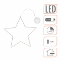 Lex ster met LED verlichting op batterij wit 30 cm