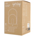 Light & Living tafellamp Yeremi LED oplaadbaar transparant creme 19 cm