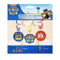 Amscan spiraal slinger Paw Patrol 60 cm set van 6