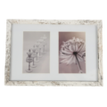 Fotolijst 2 passe-partout whitewash 10 x 15 cm