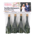 Bellenblaas champagnefles 7,7 cm 4 stuks