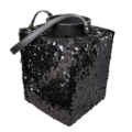 Lantaarn Lofty Glam Square zwart 27 cm