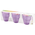 Pasabahce ijscoupe glas lila 245 ml set van 3