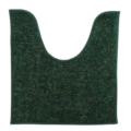 WC mat groen polyester 45 x 50 cm