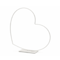 Decoratie Hart Frame liggend wit 39 cm
