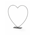 Decoratie Hart Frame zwart 30 cm
