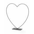 Decoratie Hart Frame zwart 39 cm