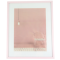 Fotolijst met passe-partout roze 30 x 40 cm