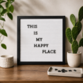 Letterbord wit/zwart 40 x 40 cm 180 delig