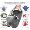 Wallaboo babydeken Coco rood/wit 70 x 90 cm