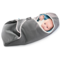 Wallaboo babydeken Coco grijs/ blauw 70 x 90 cm