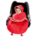 Wallaboo babydeken Coco rood 70 x 90 cm