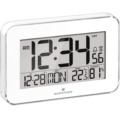 Marathon digitale klok op batterij wit 22 cm