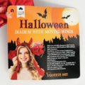 Halloween hoofdband met bewegende oren 55 cm 2 assorti