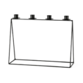 Kandelaar Modern frame zwart 32 cm