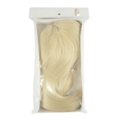 Pruik halflang blond one size