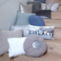 Walra kussenhoes Mette rond grijs 40 cm