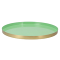 Dienblad Marrakech mint goudkleurig 40 cm