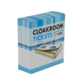 400009 Garderobe tickets geel  11 cm