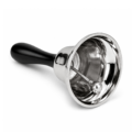 Relaxdays tafelbel zilverkleurig 12,5 cm