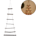 Wanddecoratie kerstboom met haken 120 cm