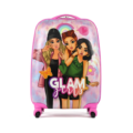 Koffer Glam Girls op wieltjes roze 48 cm