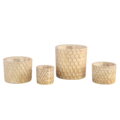 PTMD bloempot Settlers Honeycomb crème S 12 cm