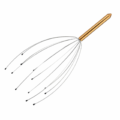 Relaxdays hoofdmassage spin goudkleurig 24,5 cm