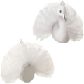 J-Line wanddecoratie Zwaan pluche 46 cm
