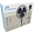 Lifetime Air statiefventilator zwart 125 cm 45 watt