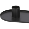 Kandelaar ovaal zwart 30 cm