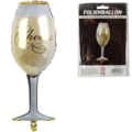 Folieballon Champagne 100 cm 2 assorti