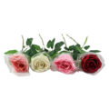 Kunstbloem roos 45 cm 4 assorti