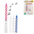 Taartkaarsen Melody Happy Birthday 5-delig