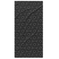 Strandlaken XXL zwart/wit 100 x 200 cm