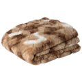 PTMD plaid Geraldine bruin 140 x 170 cm