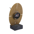 PTMD klok Tunes goudkleurig 29.5 cm