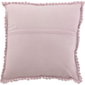 J-line kussen vierkant kant roze 45 x 45 cm