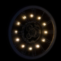 J-Line klok Radar LED zilverkleurig 80 cm