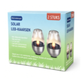 Mannsberger solar LED kaarsen 10 cm set van 2