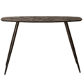 PTMD sidetable Tyano teakhout zwart 120 cm