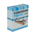 400014 Garderobe tickets oranje 11 cm