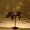 J-line tafellamp blad metaal zwart 73 cm