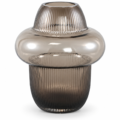 PTMD vaas Marlene rookglas bruin 25,5 cm